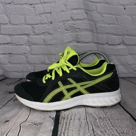 Asics - Jolt 2 GS Black/Neon Yellow Running Shoes - Youth 7 - 1014A035 - Picture 2 of 8